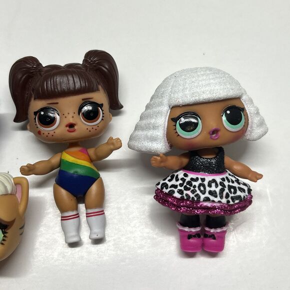 LOL Surprise Doll Lot Of 13 Pet Glitter Minis Dogs Cats Girls Baby 3” Prizes - Picture 3 of 10